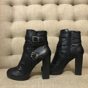 Forever 21 Buckle Booties